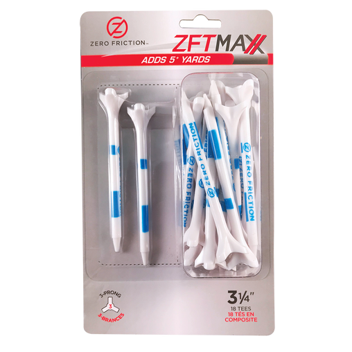 ZF MAXX 3-PRONG 3-1/4" TEES - 18 PACK