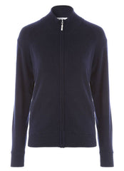 Chloe Merino Zip-Neck Cardigan