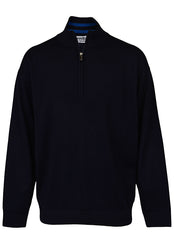 Merino Wool Half Zip Sweater