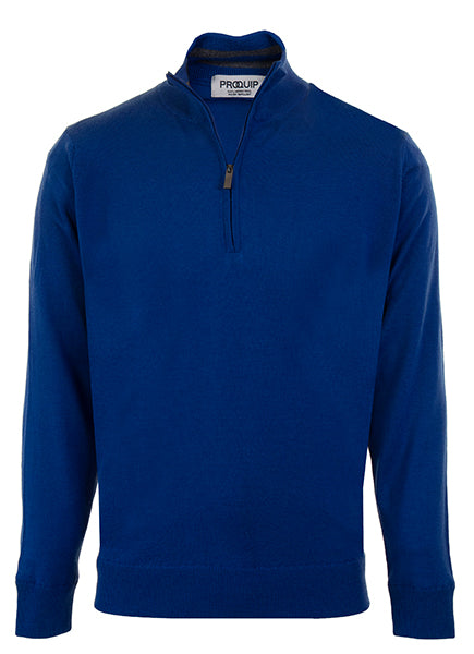 Merino Wool Half Zip Sweater