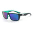 Matte Black with Crystal Green/Grey Flash-Mirror Polarized Lens