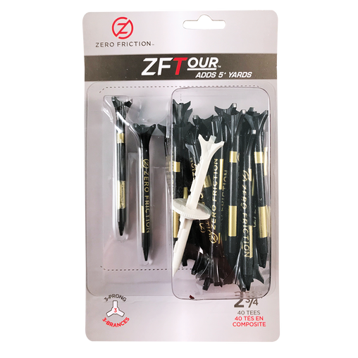 ZF TOUR 3-PRONG 2-3/4" TEES - 40 PACK