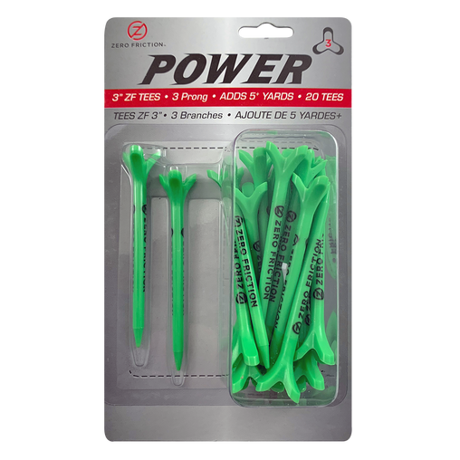 ZF POWER3 3-PRONG 3" TEES - 20 PACK