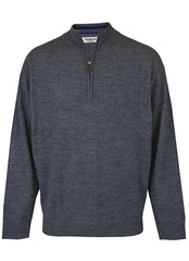 Merino Wool Half Zip Sweater